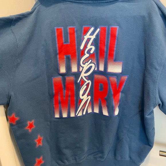 Rare & Exclusive NY Fashion Week Heron Preston Vintage Hail Mary Sweatshirt - Picture 2 of 4